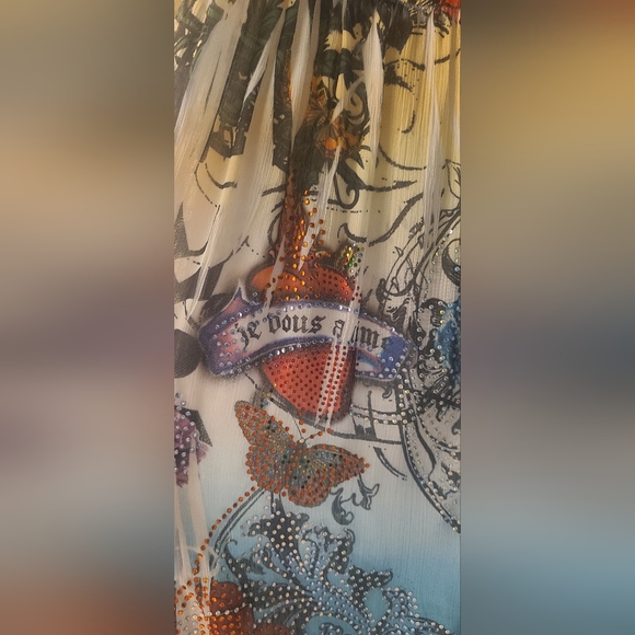 Las Vegas Royalty Size Small Bling Detailed Dress- Excellent Condition - Picture 7 of 14